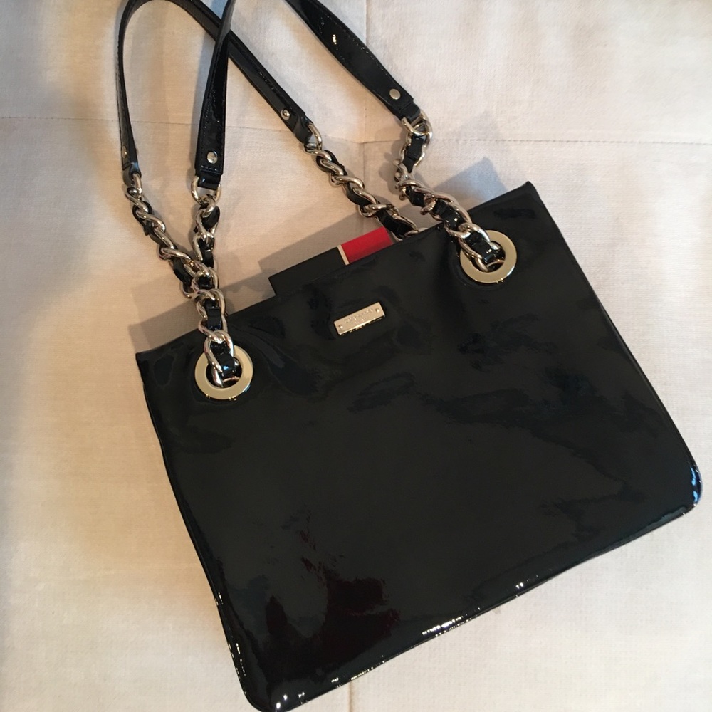 Kate spade black patent leather purse
